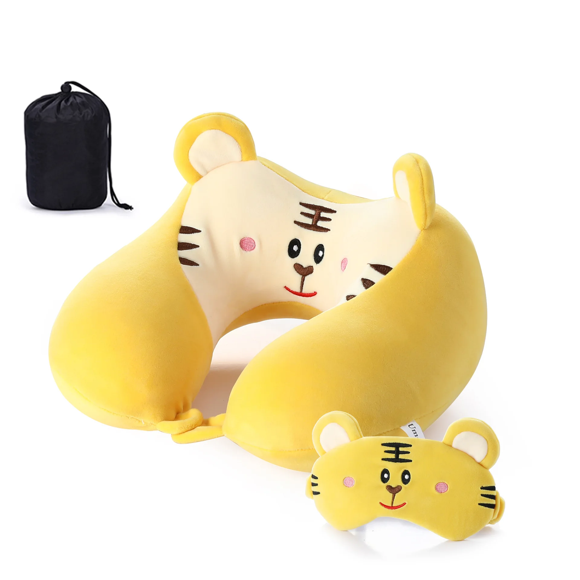 Новая мультяшная подушка для путешествий с животными плюшевая хлопковая u