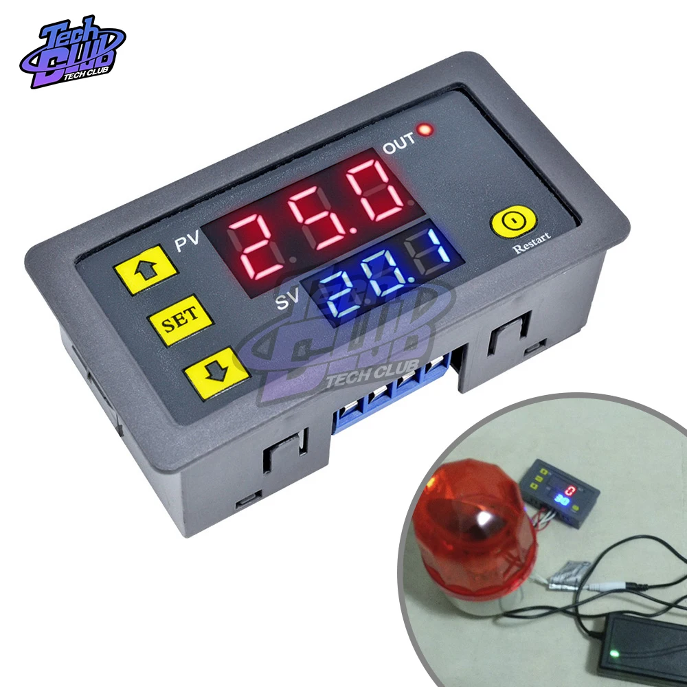 AC110V 220 DC 12V 24V Цифровой Реле времени регулируемый светодиодный дисплей