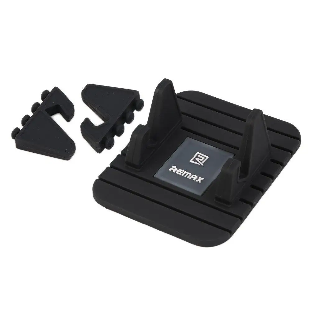 Черный силиконовый держатель для телефона подставка колыбель нескользящая