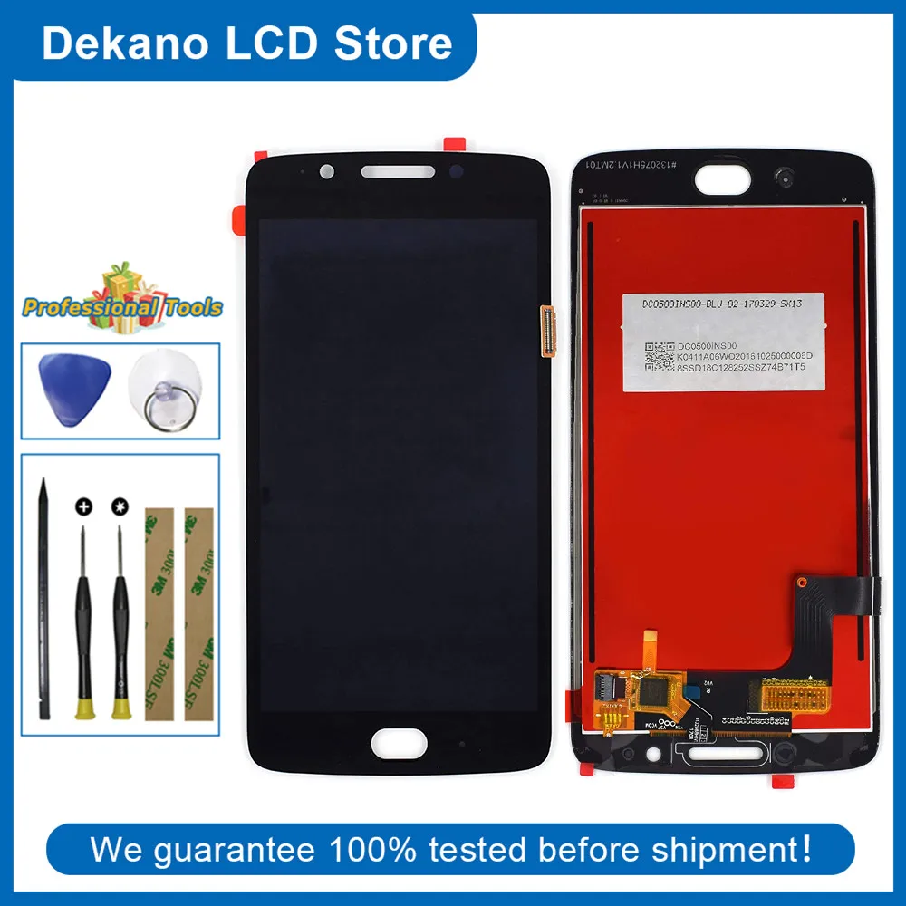 

6.7 Inch 100% Tested Display For Motorola Moto G5 XT1672 XT1676 New LCD Display Touch Screen Digiziter Assembly With Tools