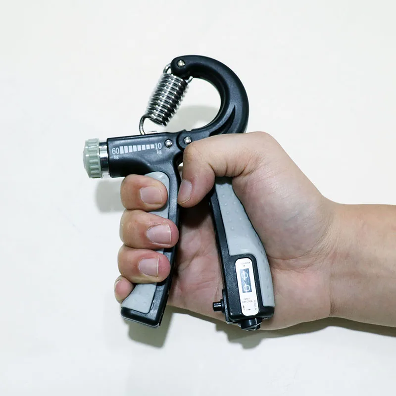 R-Shape Adjustable Countable Hand Grip Strength Exercise Gripper With Counter Durable Hand Strength Exercise Fitness Tool