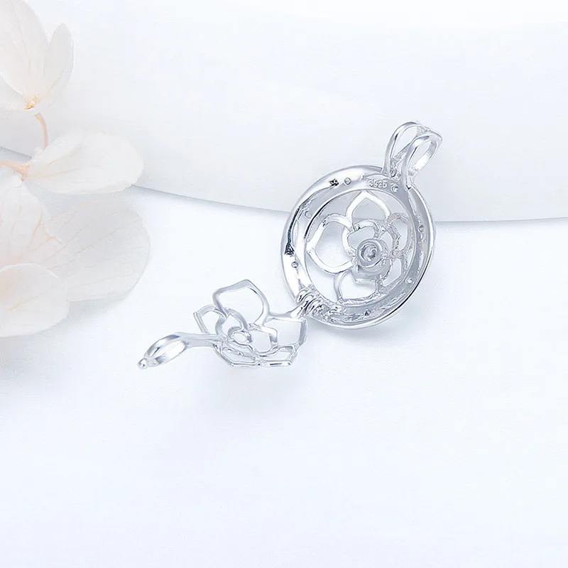 CLUCI реальные 925 пробы серебро Для женщин жемчуг подвеска Подвески Подвеска в