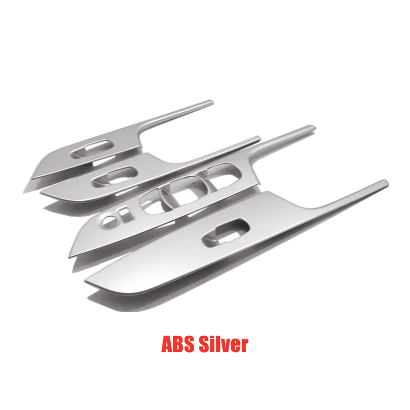 

For Nissan Navara NP300 2017 2018 2019 Door Window glass Lift Control Switch Panel Cover Trim ABS Chrome Car Styling Accessories