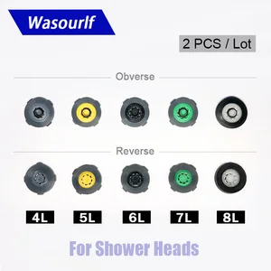 Регулятор устройство для экономии воды WASOURLF 2 шт., регулятор воды 4 л 6 л 8 л, редуктор, насадка для душа, смеситель, шланг для душа, ванны