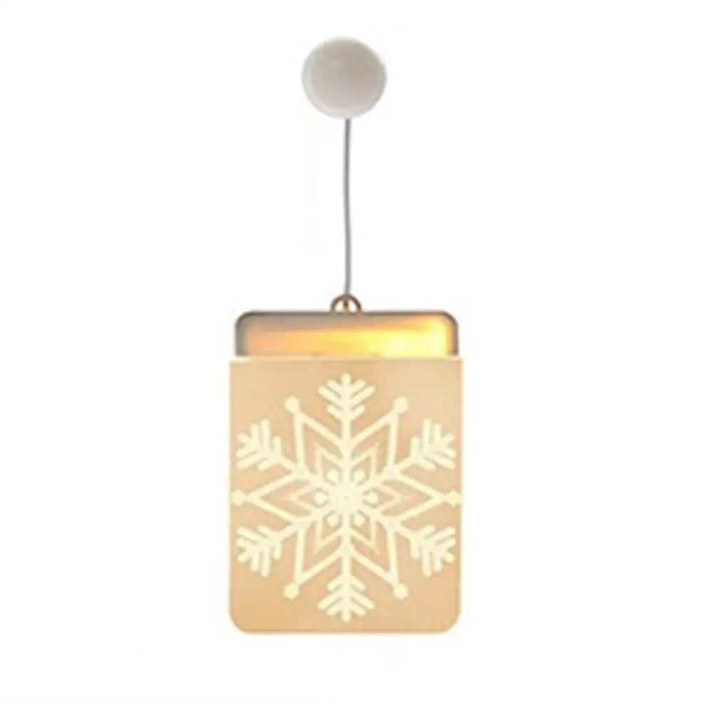 Акриловый Рождественский светодиодный ночсветильник прямоугольный 3D