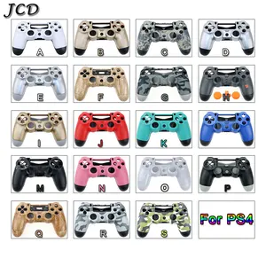 JCD пластиковый корпус корпуса для Sony PS4 V1 JDM-001 JDM-011 беспроводной контроллер Замена Передняя Задняя крышка