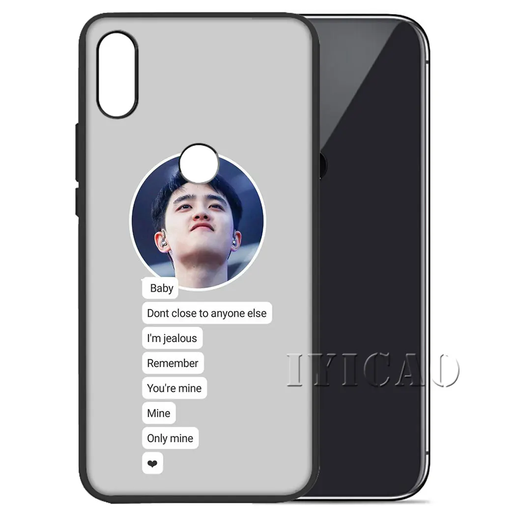 IYICAO EXO D.O. Doh Kyungsoo Soft Silicone Case for Xiaomi Redmi Note 4X 5 6 7 8 Pro 5A Prime |
