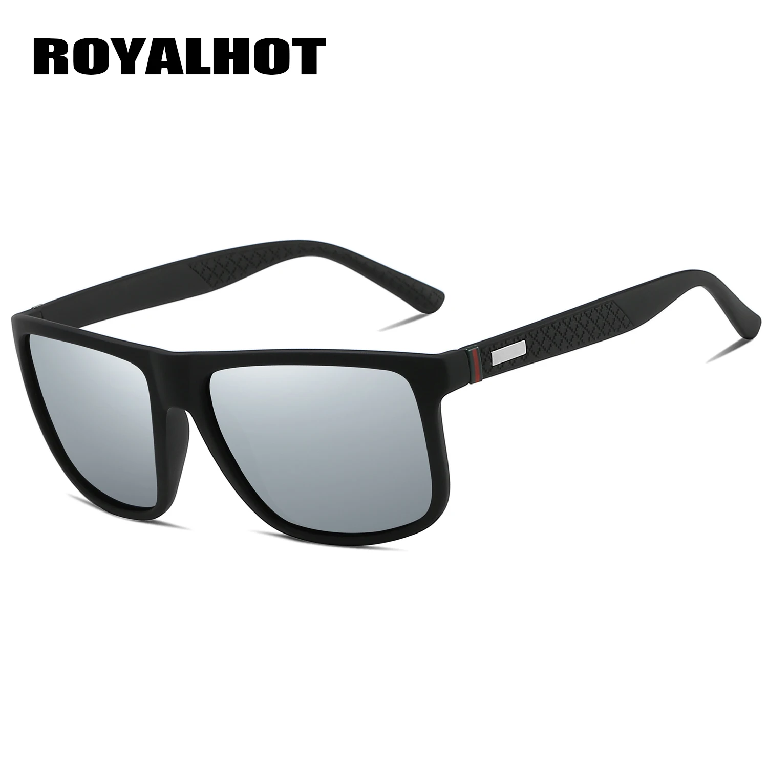 RoyalHot, мужские, женские, модные, эластичные, квадратная оправа, солнцезащитные очки, для вождения, солнцезащитные очки, очки, Oculos masculino, мужские, 900124 - Цвет линз: Silver