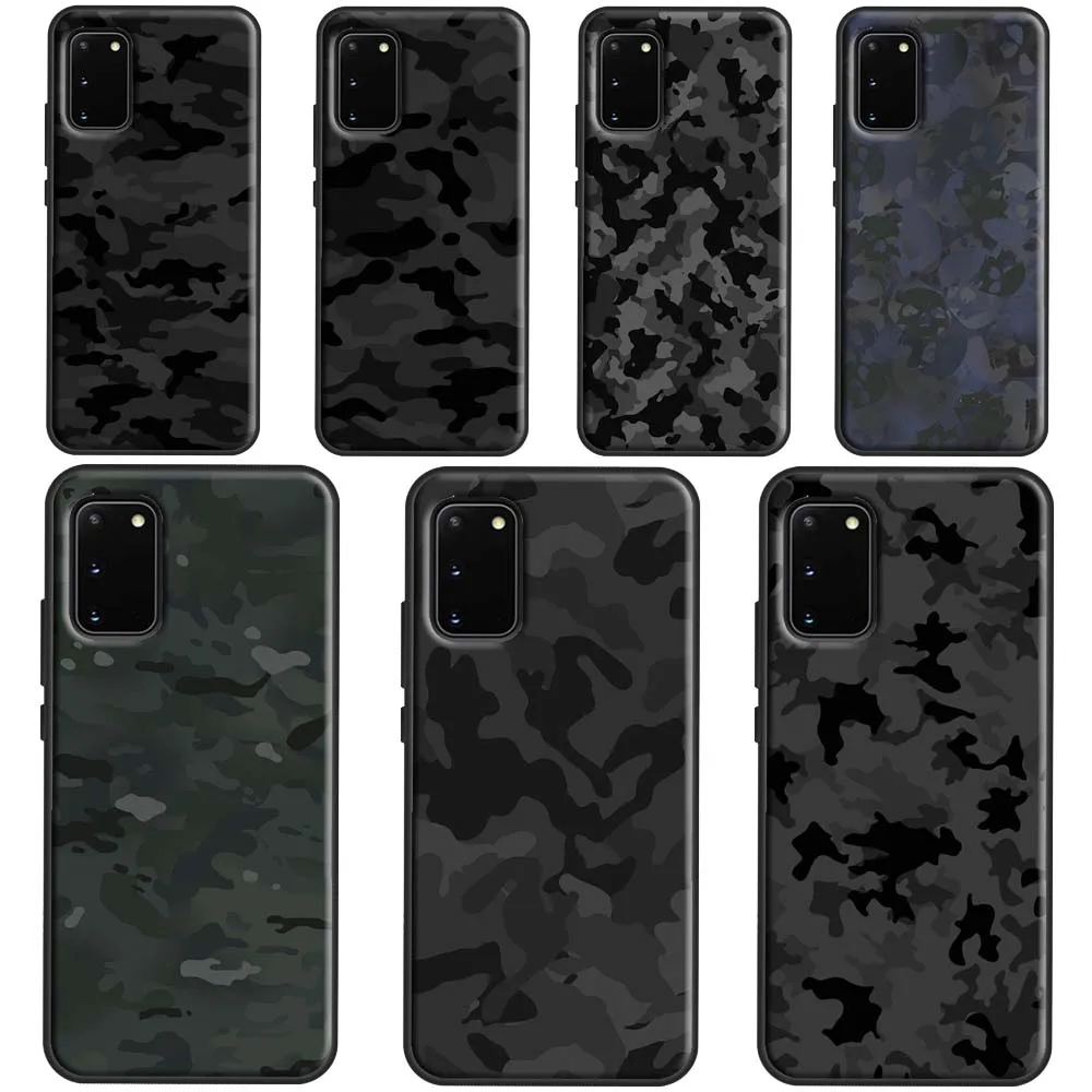 Чехол Камуфляжный для телефона Samsung Galaxy S21 S22 Note 20 Ultra S8 S9 S10 10 Plus S20 FE - купить по