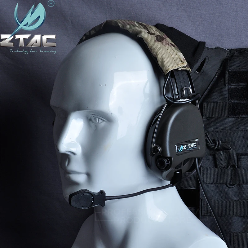Z-TAC zSordin тактические наушники для охоты Softair шумоподавление zPeltor гарнитура для съемки подходит PTT Z111 FG черный пустынный
