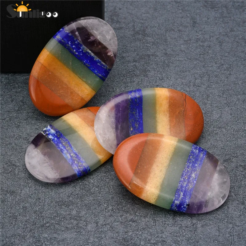 Sunligoo камень для большого пальца ладони карманный натуральный 7 дюймов зеркальная