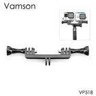 Аксессуары Vamson для Gopro, двойной кронштейн, переходник, монопод, Трипод для Gopro Hero8, 7, 6, 5, 4, камеры VP518