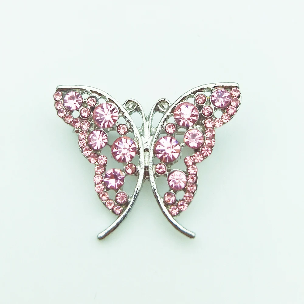 Fancy Quality Crystal Rhinestone Butterfly Brooch for Women Elegant Trendy Lady Pin Scarf Wedding Christmas Business Gift | Украшения и