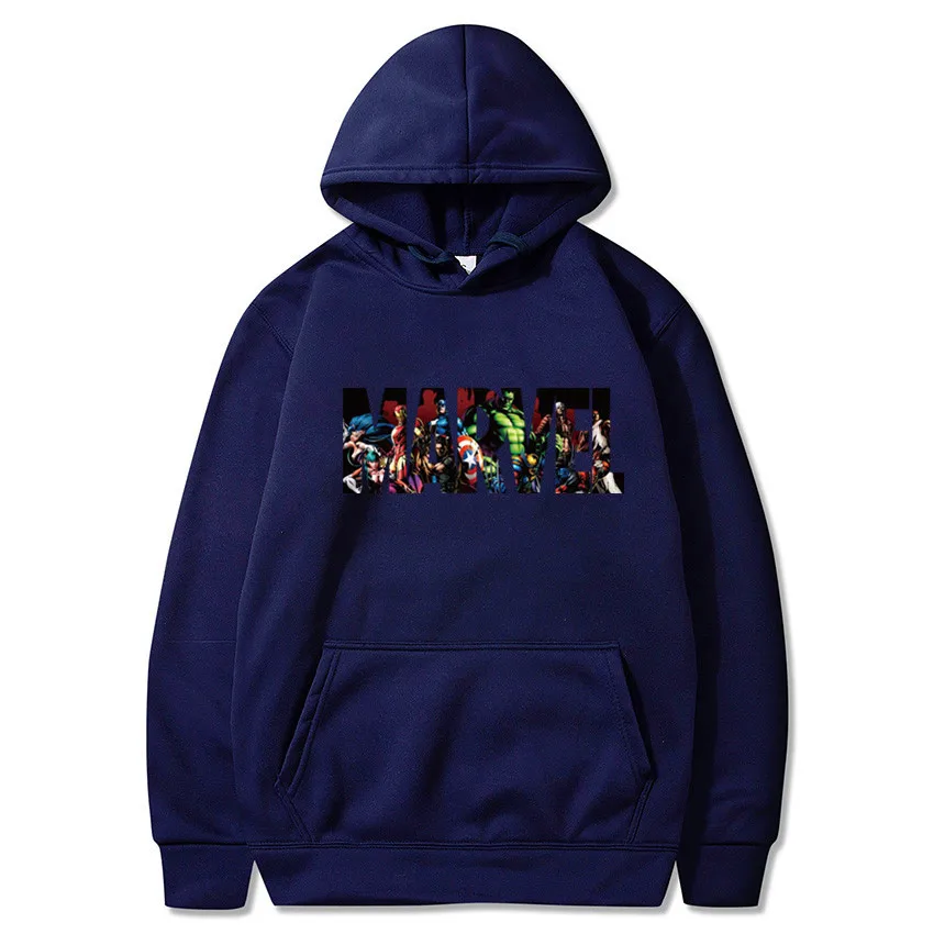Shun princes Store Новые супер толстовки с героями Модные мужские/женские надписью Marvel