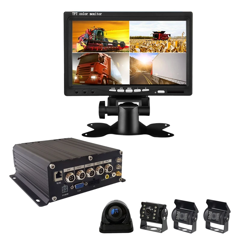 4Ch MDVR 1080P HDD Мобильный DVR черный ящик для автомобиля грузовика школьного автобуса с