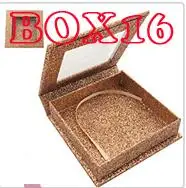 BOX 16 Заказная этикетка посылка коробка для ресниц, без ресниц внутри пользовательская Личная этикетка круглая коробка для продажи kklashes - Цвет: BOX 16