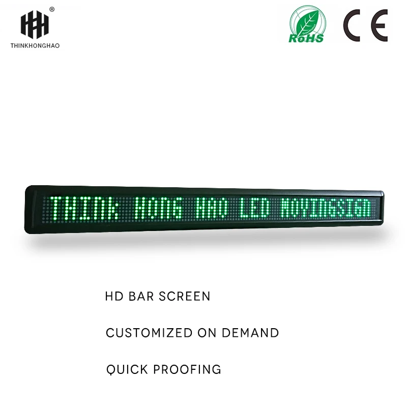 

[HongHao] customized indoor monochrome LED display message board LED rolling information remote control advertising display