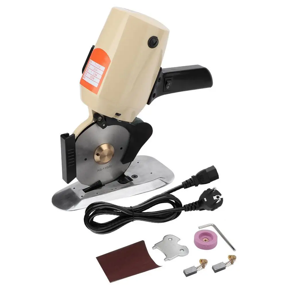 Электрический круглый резак для ткани 220 В/300 Вт 110 мм вращающееся лезвие Круглый