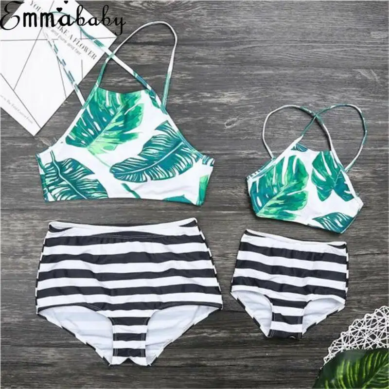 2020 Лидер продаж семейные парные купальники для матери отца девочек мальчиков