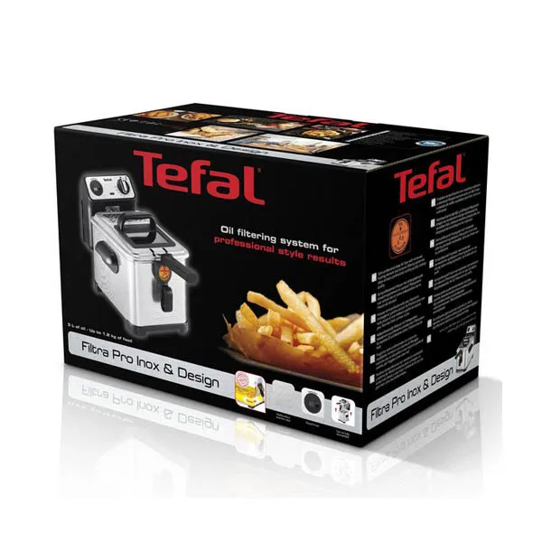 Фритюрница Tefal FR5111 1 2 кг 3 л Inox 2400 Вт металлическая сталь|Электрические фритюрницы|