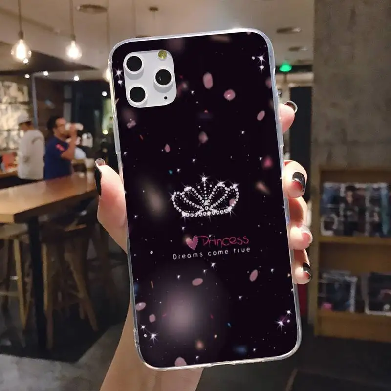 Crown Phone Case For Iphone 5 6 7 8 11 Plus XR X XS MAX SE2020 IPhone 11PRO Transparent | Мобильные телефоны и аксессуары