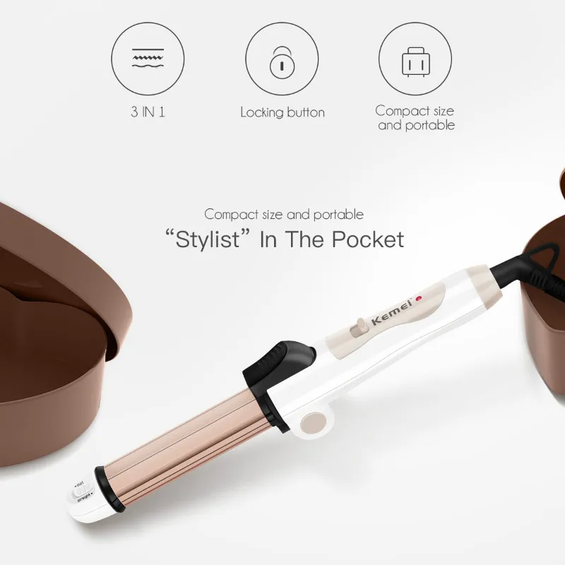 3 в 1 Многофункциональный складной мини выпрямитель для волос|Утюжки выпрямления|