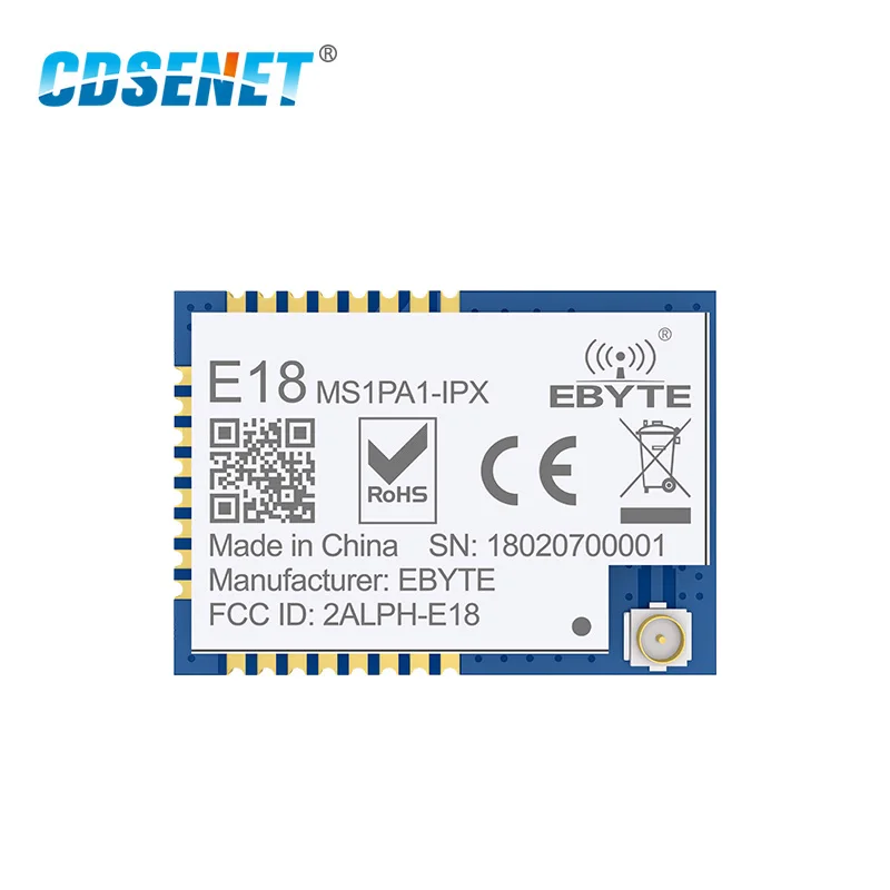 1 шт. 2 4 ГГц CC2530 PA Zigbee беспроводной радиочастотный модуль CDSENET E18-MS1PA1-IPX 20 дБм