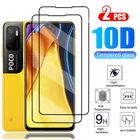 Чехол с полным покрытием для Xiaomi Poco M3 Pro, 2 шт., защитное стекло на Xiomi Xiami Poko X3 GT NFC X3 Pro Pocom3, закаленное стекло, 3d-защита