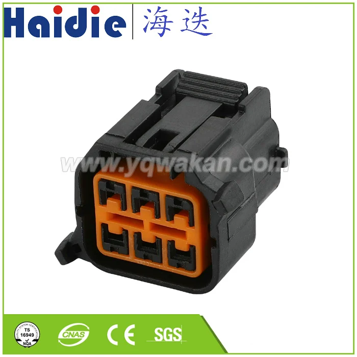

Free shipping 2sets 6pin Kum auto waterproof housing plug wiring cable KIA plug connector HD06KK-2.2-21