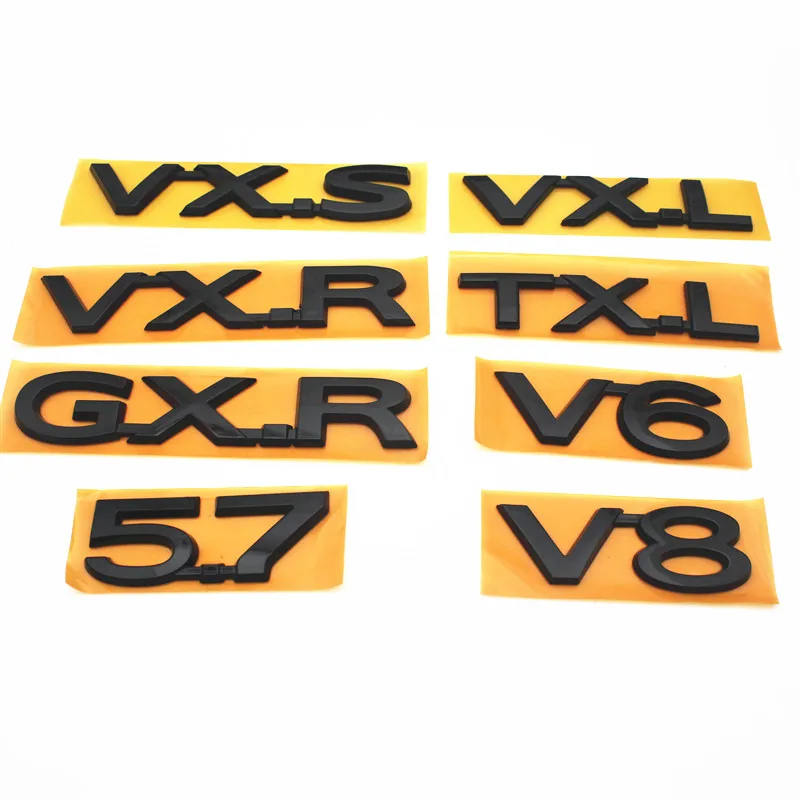 Для стайлинга автомобиля серебристый V6 V8 5 7 GXR VXR TXL VXL VXS эмблема черный