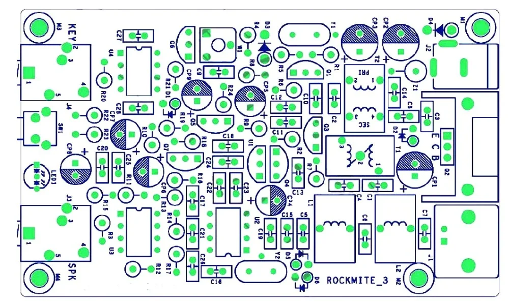 Версия PIC 8 Вт Super RM RockMite QRP приемопередатчик непрерывного действия HAM Radio