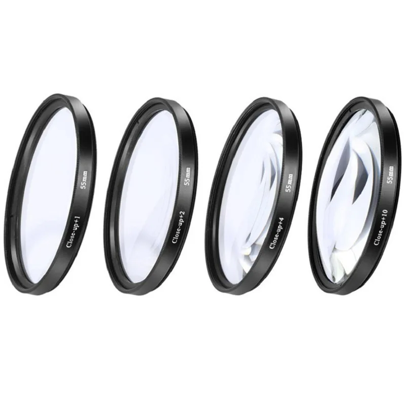 for Close up lens + 1 2 4 10 four piece set of 62mm 67mm 72mm close sharp tool advanced macro filter nylon bag | Электроника