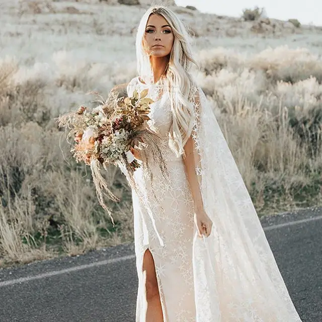 Ослепительные свадебные платья потрясающие со звездочками и цветочным принтом