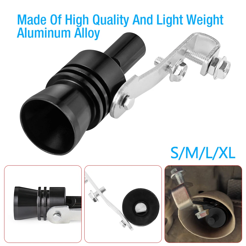 

Motorbike Car Turbo Exhaust Pipe Oversized Roar Maker Sound Whistle Pipe Simulator Valve Universal Accessories Easy To Install