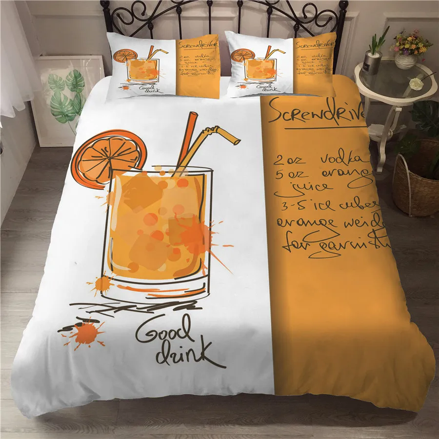 

Комплект постельного белья с 3D-принтом, пододеяльник, Комплект постельного белья, летний домашний текстиль с мороженым для взрослых, постел...