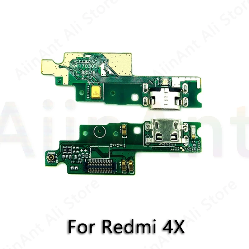 For Redmi 4X USB Дата зарядный порт зарядное устройство док-разъем гибкий кабель для Xiaomi Redmi Note 3 3s 4 4x Pro Prime Замена - Цвет: For Redmi 4X