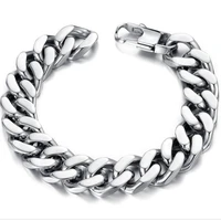 2021 trend mens stainless steel hand chains bracelets male wrist accessories man bangles jewelry retro goth punk homme bracelet
