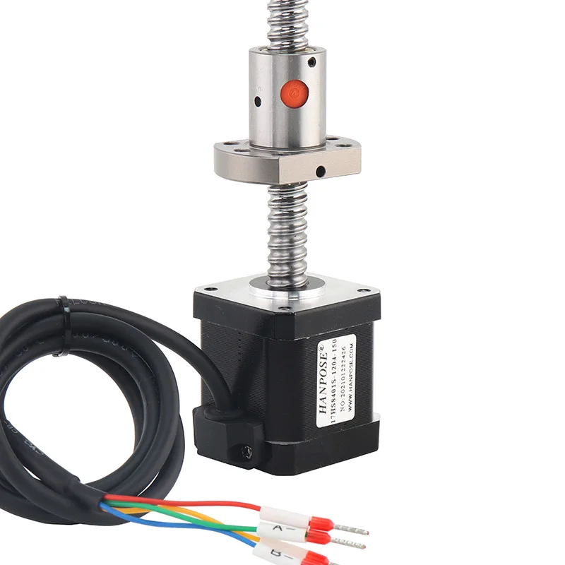 17HS8401S 48 мм nema 17 шаговый двигатель с шариковым винтом SFU1204 для гравировального