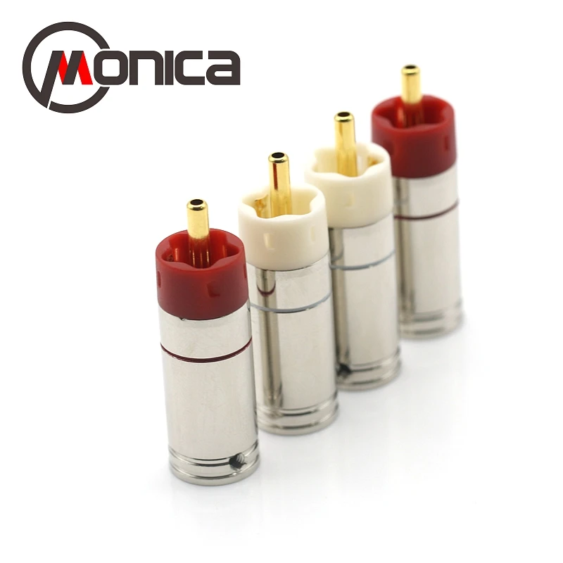 Латунная позолоченная одноточечная контактная головка-усилитель для телефона 4