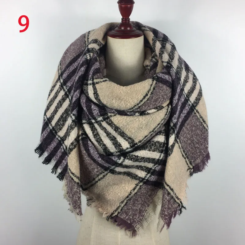 As photo Новая зимняя кашемировая шаль Desigual клетчатый шарф женский кашемировый шарф роскошный бренд шарфы горячая Распродажа шарф - Цвет: As photo