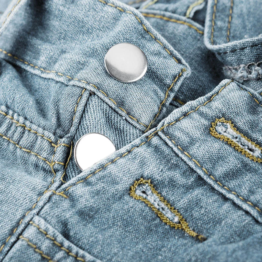 

Womail Women's jumpsuit Retro Summer Denim Overalls Hem Stitching Jeans Short Jumpsuits Plus Size Bib Bodysuits Loose Causal