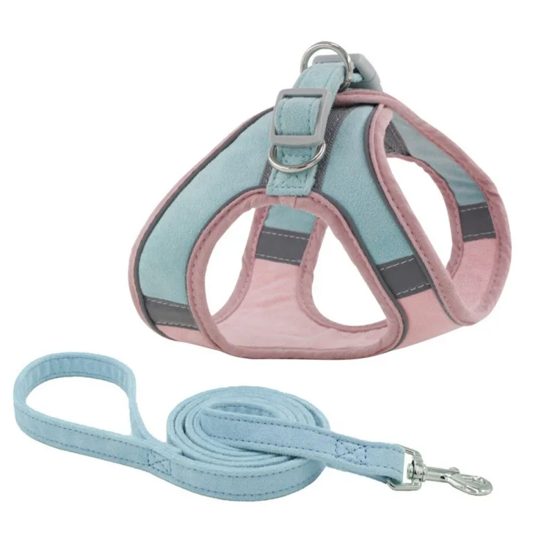 

Pet Chest Harness Reflective Cat Collar Training Collar Harness Small Puppy Adjustable Dogs Leads Chest Straps