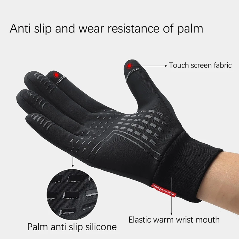 

Waterproof Winter Warm Gloves Snow Ski Gloves Snowboard Gloves Motorcycle Riding Outdoor Winter Sports Touch Screen Gloves