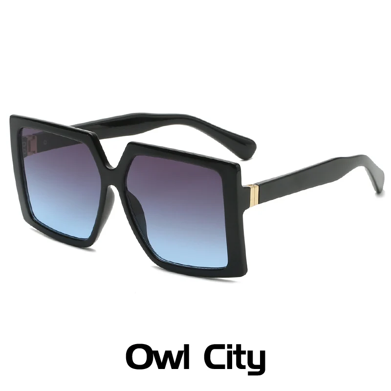 2021 негабаритные солнцезащитные очки с квадратными линзами женские Элитный бренд