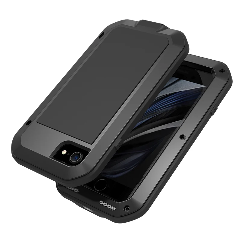 

For iphone SE 2020 Case Shock Dirt Proof Water Resistant Metal Armor Cover Phone Case for iphone SE 2020 8 7 Waterproof Case