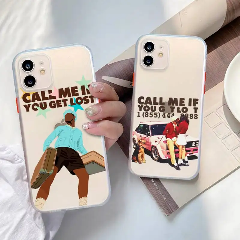 

Tyler CALL ME IF YOU GET LOST Phone Case for iPhone X XR XS 7 8 Plus 11 12 13 pro MAX 13mini Translucent Matte Shockproof