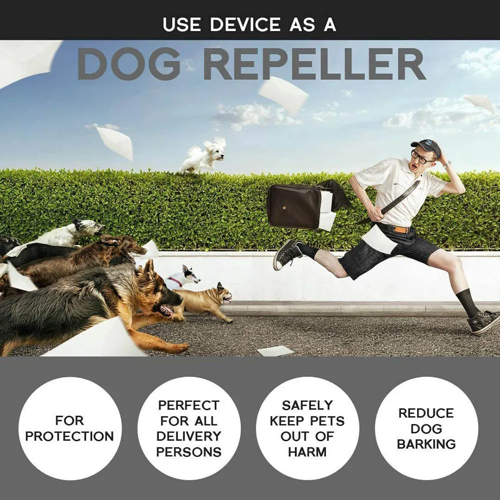 

New Pet Dog Repeller Ultrasonic Training Anti Barking Stop Bark Device Trainer LED Anti Barking Ultrasonic Without Battery