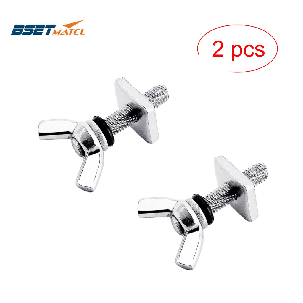 

2X Stainless Steel 316 Boat Surfboard Fin Screw & Fin Plate Replacement Kit Longboard Fin Screws Plate Multi Tool Accessories