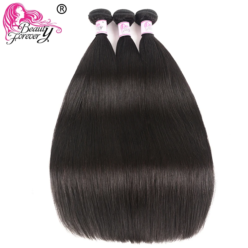 BEAUTY FOREVER малазийские прямые человеческие волосы 100% Remy 3 пряди 8-30 дюймов