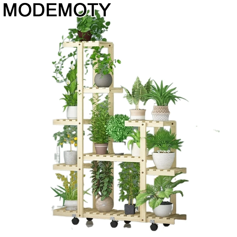 

Urbano Madera Living Room Estante Para Flores Wooden Shelves For Plant Indoor Balcony Shelf Outdoor Dekoration Flower Stand